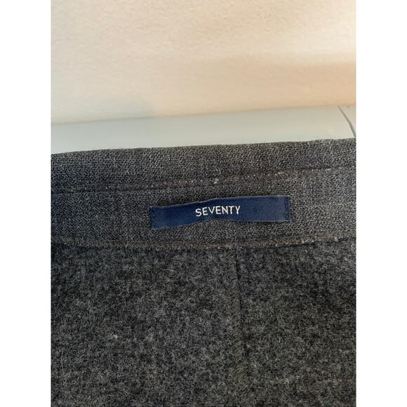Seventy Virgin Wool Lightweight Heather Blazer Jacket in Charcoal Size Small - Picture 11 of 14